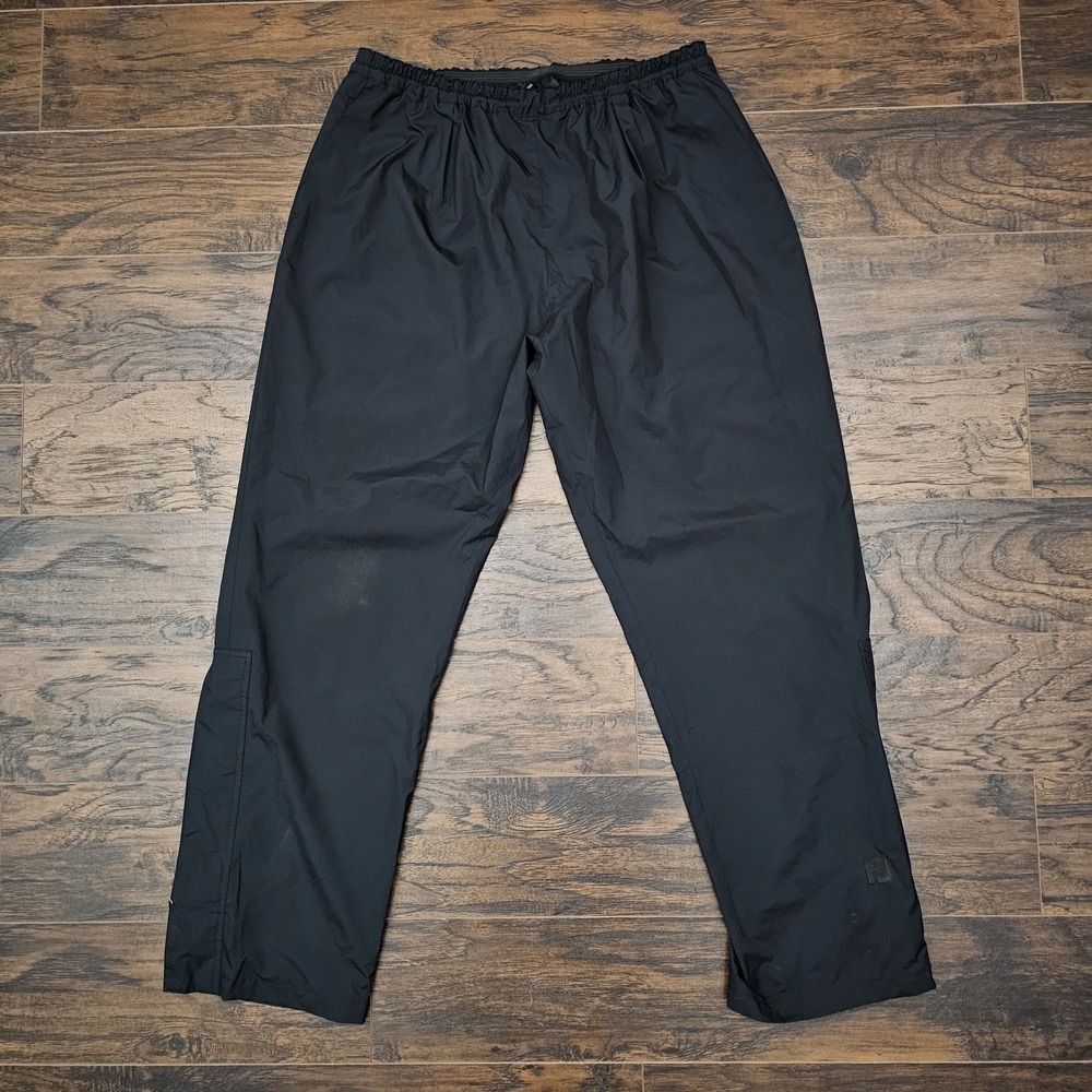 DRYJOYS by FootJoy Pants Mens XL Black Rain Golf Waterproof Ankle Zip Snap